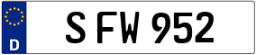 Trailer License Plate